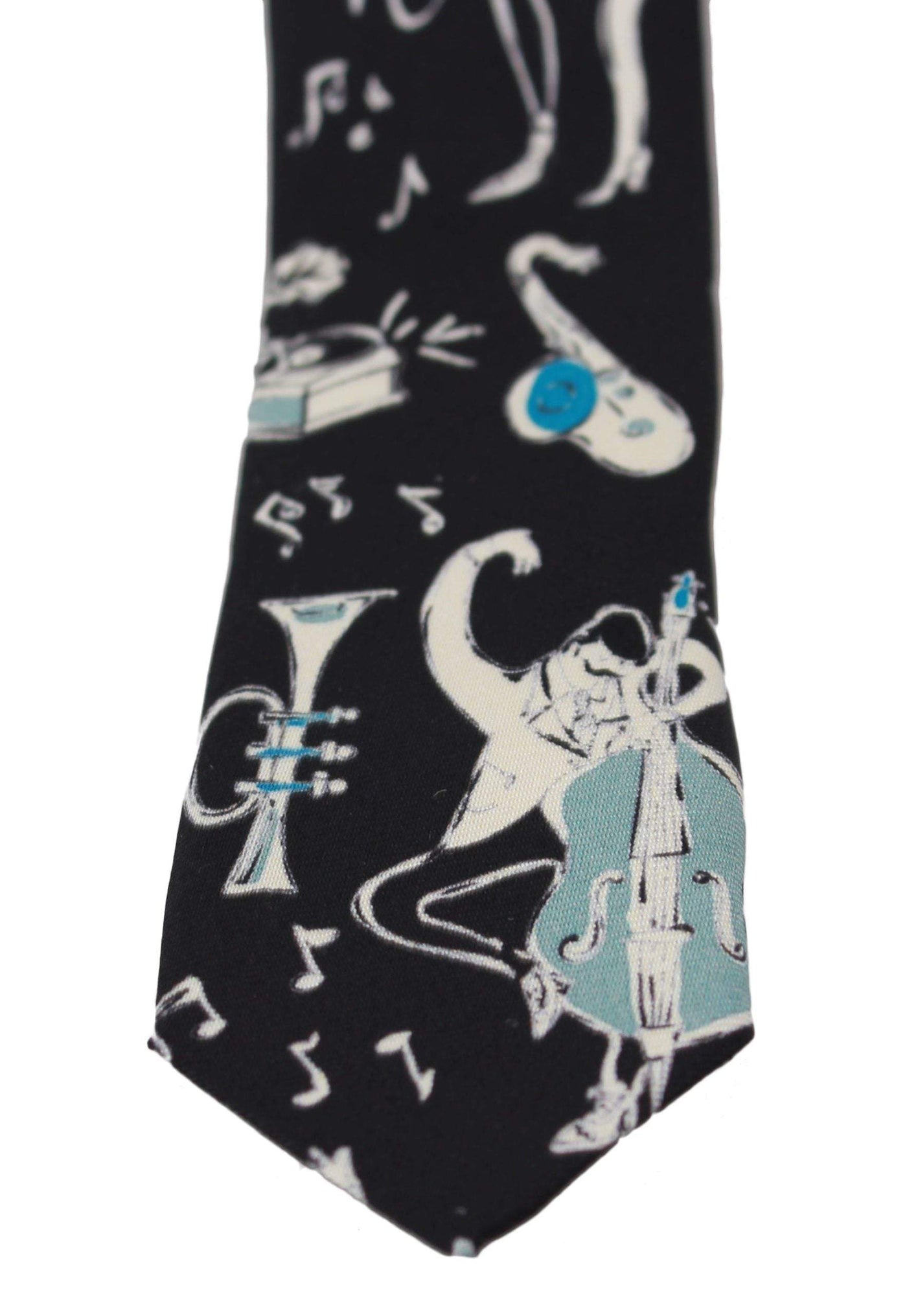Dolce & Gabbana Black 100% Silk Musical Isntrument Print Classic Tie #men, Accessories - New Arrivals, Black, Brand_Dolce & Gabbana, Catch, Dolce & Gabbana, feed-agegroup-adult, feed-color-black, feed-gender-male, feed-size-OS, Gender_Men, Kogan, Ties & Bowties - Men - Accessories at SEYMAYKA