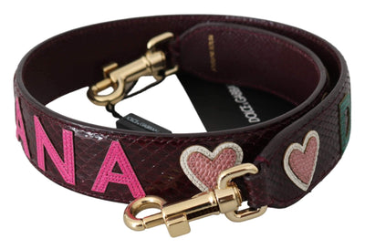 Dolce & Gabbana Bordeaux Exotic Skin Leather Belt Shoulder Strap #women, Accessories - New Arrivals, Bordeaux, Brand_Dolce & Gabbana, Dolce & Gabbana, feed-agegroup-adult, feed-color-bordeaux, feed-gender-female, feed-size-OS, Gender_Women, Other - Women - Accessories at SEYMAYKA