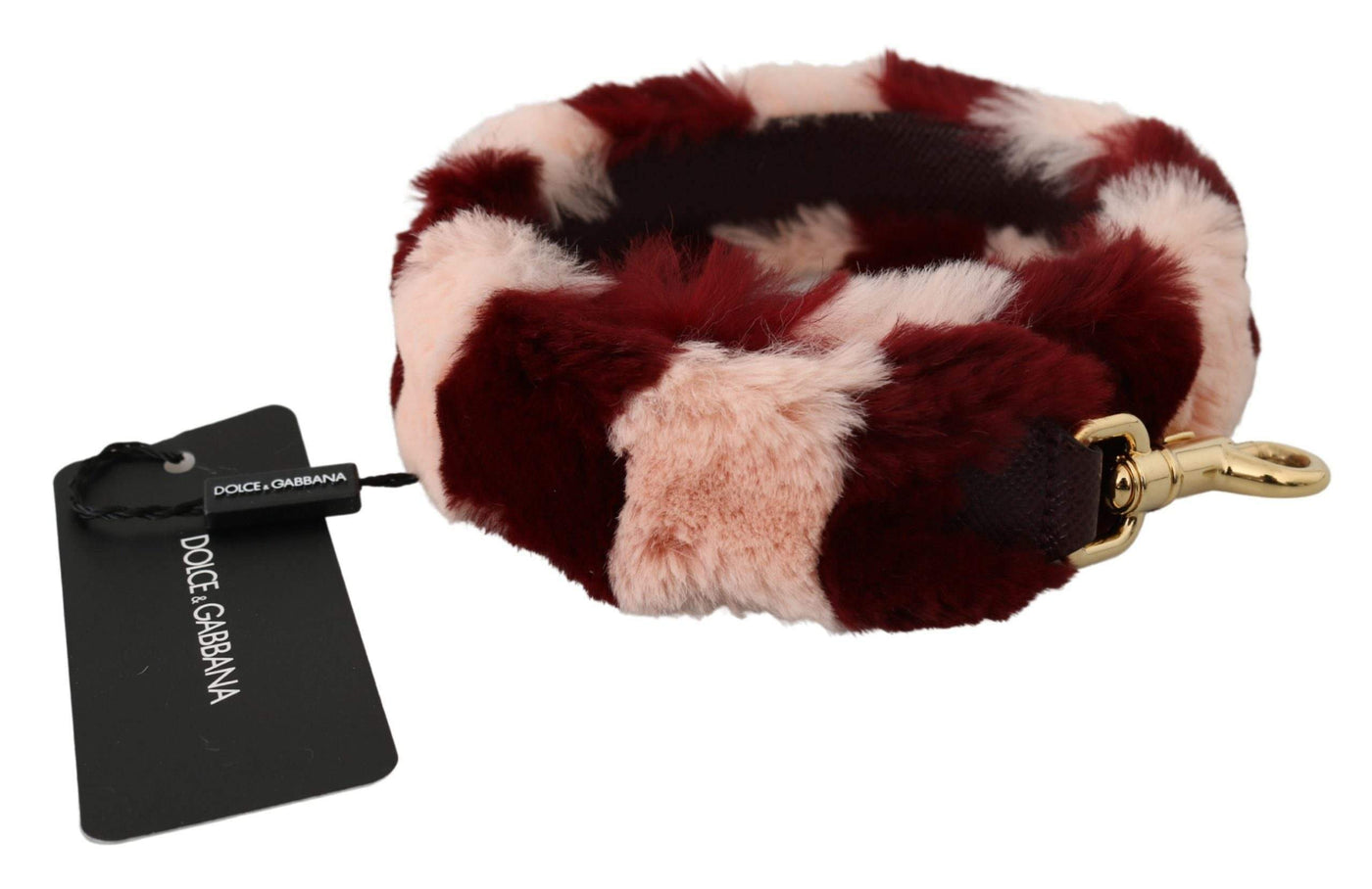 Dolce & Gabbana Pink Red Lapin Fur Accessory Shoulder Strap #women, Accessories - New Arrivals, Brand_Dolce & Gabbana, Dolce & Gabbana, feed-agegroup-adult, feed-color-red, feed-gender-female, feed-size-OS, Gender_Women, Other - Women - Accessories, Red at SEYMAYKA