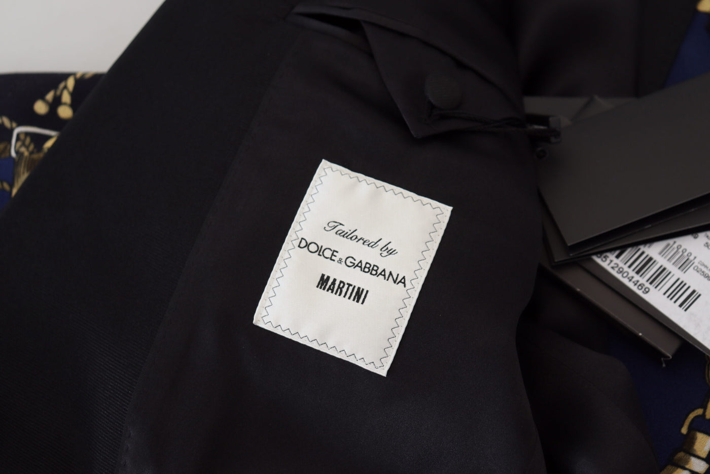 Dolce & Gabbana Multicolor Printed Coat Martini Blazer