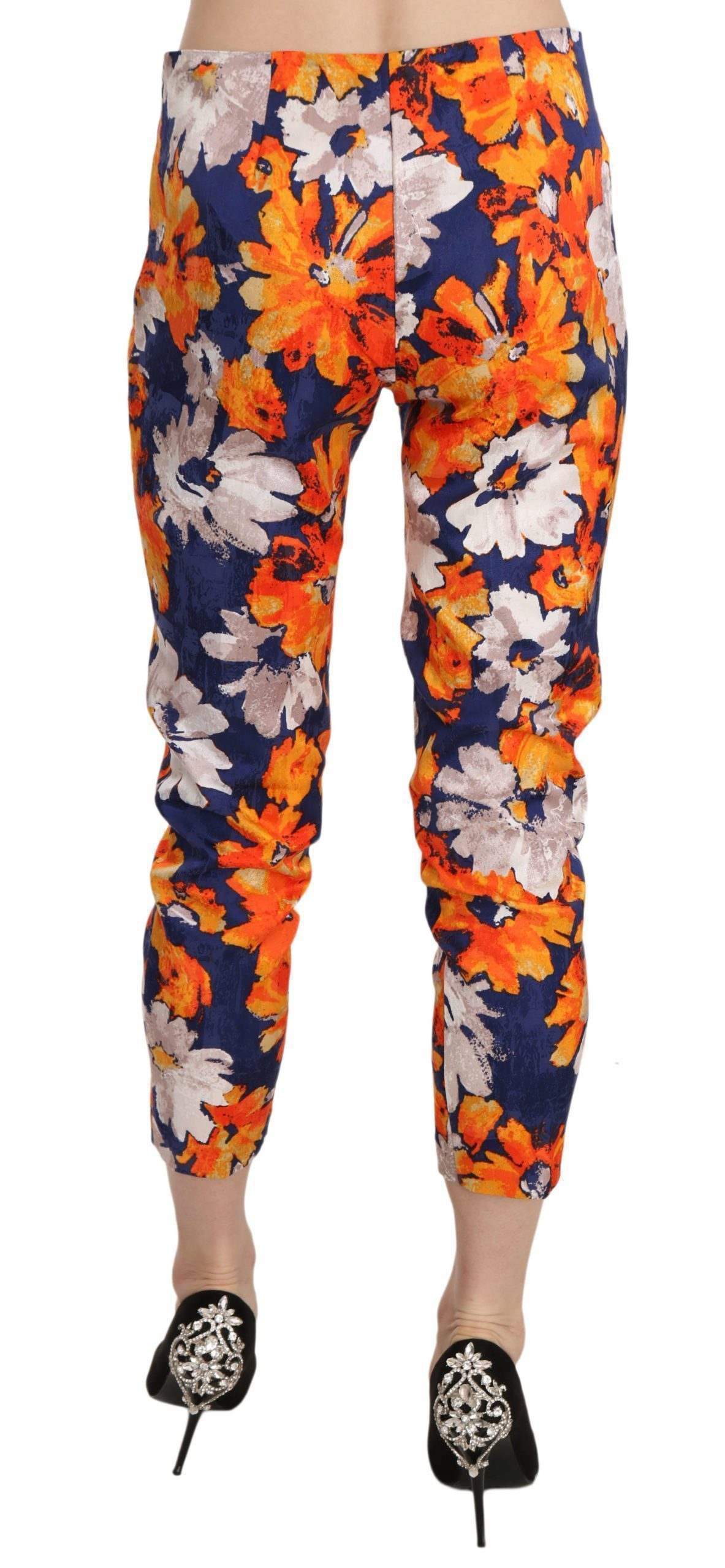 LANACAPRINA  Floral Print Skinny Slim Fit Trousers Pants #women, Blue, Catch, feed-agegroup-adult, feed-color-blue, feed-gender-female, feed-size-IT42|M, Gender_Women, IT42|M, Jeans & Pants - Women - Clothing, Kogan, LANACAPRINA, Women - New Arrivals at SEYMAYKA