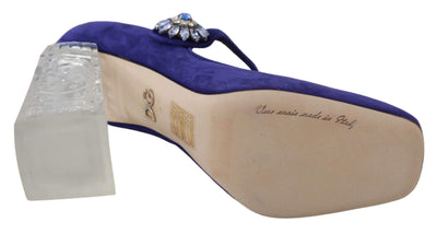 Dolce & Gabbana Purple Suede Crystal Pumps Heels Shoes #women, Brand_Dolce & Gabbana, Catch, Category_Shoes, Dolce & Gabbana, EU36/US5.5, EU37/US6.5, EU38/US7.5, EU39/US8.5, EU40/US9.5, EU41/US10.5, feed-agegroup-adult, feed-color-purple, feed-gender-female, feed-size-US5.5, feed-size-US7.5, Gender_Women, Kogan, Pumps - Women - Shoes, Purple, Shoes - New Arrivals at SEYMAYKA