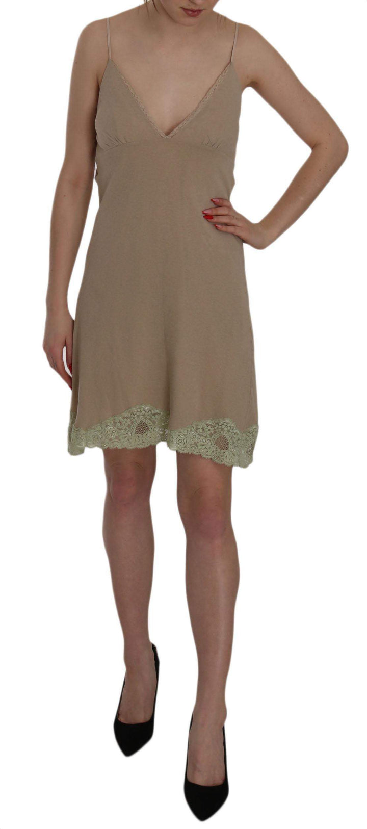 PINK MEMORIES   Lace Spaghetti Strap Mini Cotton Dress #women, Beige, Catch, Clothing_Dress, Dresses - Women - Clothing, feed-agegroup-adult, feed-color-beige, feed-color-pink, feed-gender-female, feed-size-IT42|M, feed-size-IT44|L, feed-size-IT46|XL, Gender_Women, IT42|M, IT44|L, IT46|XL, Kogan, PINK MEMORIES, Women - New Arrivals at SEYMAYKA