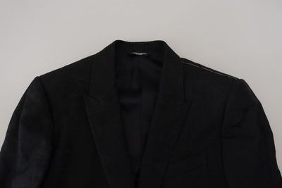 Dolce & Gabbana Black Single Breasted 2 Piece MARTINI Suit