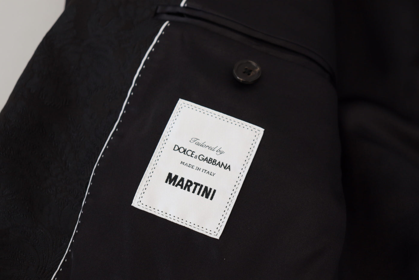Dolce & Gabbana Black Single Breasted 2 Piece MARTINI Suit
