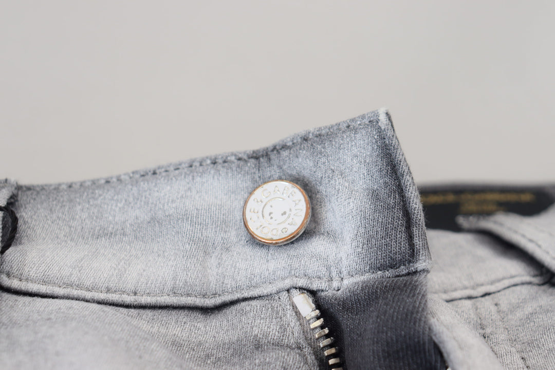 Dolce & Gabbana Gray Washed Skinny  Denim Jeans