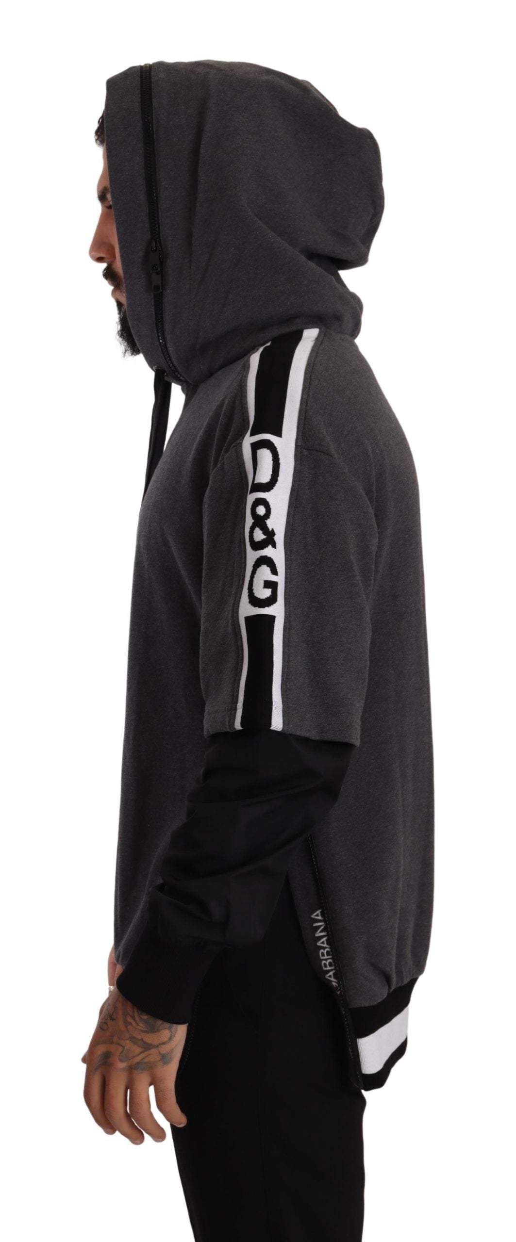 Dolce & Gabbana Gray Black  #DGMILLENNIALS Sweater #men, Black and Gray, Dolce & Gabbana, feed-1, IT46 | S, IT50 | L, IT54 | XL, IT60 | 3XL, Sweaters - Men - Clothing at SEYMAYKA