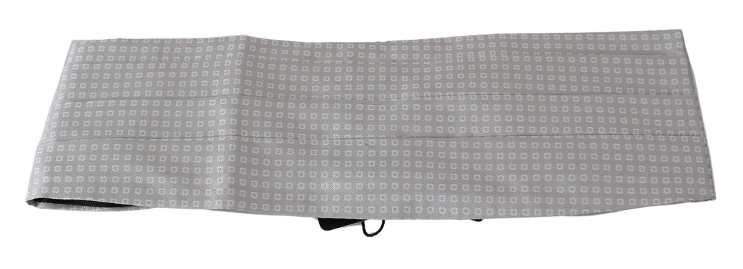 Dolce & Gabbana Gray Patterned Waist Belt Silk Cummerbund #men, Accessories - New Arrivals, Brand_Dolce & Gabbana, Catch, Cummerbund - Men - Accessories, Dolce & Gabbana, feed-agegroup-adult, feed-color-gray, feed-gender-male, feed-size-IT50 | L, feed-size-IT52 | XL, feed-size-IT54 | XXL, Gender_Men, Gray, IT50 | L, IT52 | XL, IT54 | XXL, Kogan at SEYMAYKA