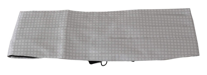 Dolce & Gabbana Gray Patterned Waist Belt Silk Cummerbund #men, Accessories - New Arrivals, Brand_Dolce & Gabbana, Catch, Cummerbund - Men - Accessories, Dolce & Gabbana, feed-agegroup-adult, feed-color-gray, feed-gender-male, feed-size-IT50 | L, feed-size-IT52 | XL, feed-size-IT54 | XXL, Gender_Men, Gray, IT50 | L, IT52 | XL, IT54 | XXL, Kogan at SEYMAYKA