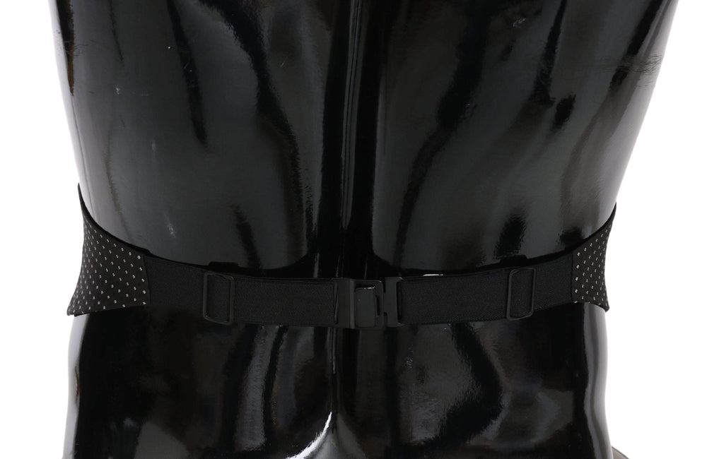 Dolce & Gabbana  Black Dotted Waist Belt Silk Cummerbund #men, Accessories - New Arrivals, Black, Brand_Dolce & Gabbana, Catch, Cummerbund - Men - Accessories, Dolce & Gabbana, feed-agegroup-adult, feed-color-black, feed-gender-male, feed-size-IT50 | L, feed-size-IT56 | XL, feed-size-IT58 | XXL, Gender_Men, IT50 | L, IT56 | XL, IT58 | XXL, Kogan at SEYMAYKA
