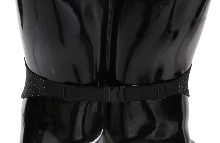 Dolce & Gabbana  Black Dotted Waist Belt Silk Cummerbund #men, Accessories - New Arrivals, Black, Brand_Dolce & Gabbana, Catch, Cummerbund - Men - Accessories, Dolce & Gabbana, feed-agegroup-adult, feed-color-black, feed-gender-male, feed-size-IT50 | L, feed-size-IT56 | XL, feed-size-IT58 | XXL, Gender_Men, IT50 | L, IT56 | XL, IT58 | XXL, Kogan at SEYMAYKA