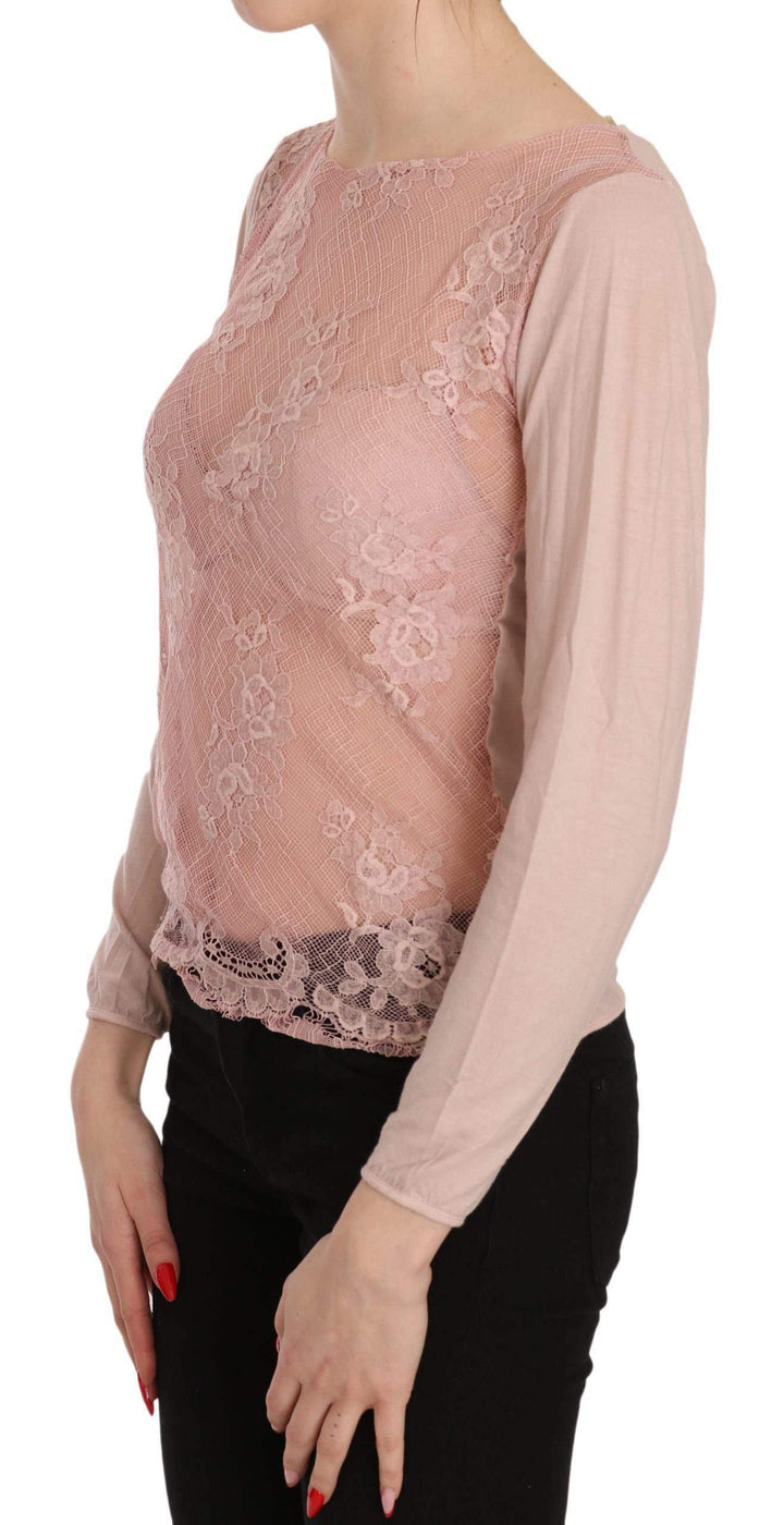 PINK MEMORIES  Lace See Through Long Sleeve Top Blouse #women, Catch, feed-agegroup-adult, feed-color-pink, feed-gender-female, feed-size-IT42 | S, Gender_Women, IT42 | S, Kogan, Pink, PINK MEMORIES, Tops & T-Shirts - Women - Clothing, Women - New Arrivals at SEYMAYKA