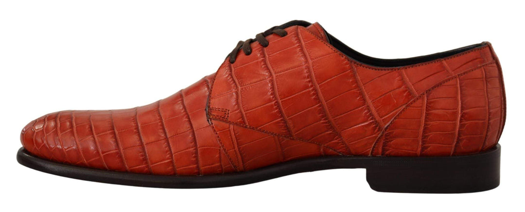 Dolce & Gabbana Orange Exotic Leather Dress Derby #men, Dolce & Gabbana, EU41/US7, EU45/US12, feed-1, Formal - Men - Shoes, Orange at SEYMAYKA