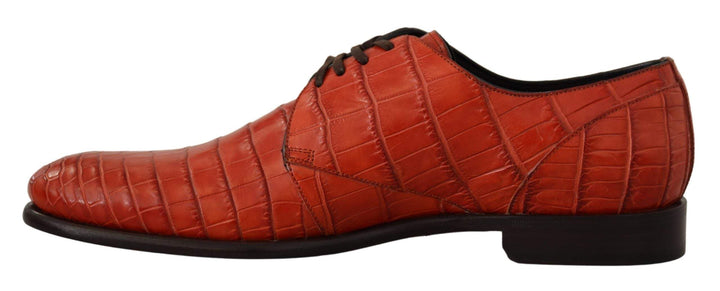 Dolce & Gabbana Orange Exotic Leather Dress Derby #men, Dolce & Gabbana, EU41/US7, EU45/US12, feed-1, Formal - Men - Shoes, Orange at SEYMAYKA