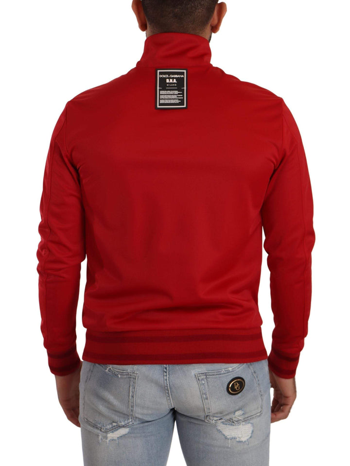 Dolce & Gabbana Red Full Zip Long Sleeve D.N.A Sport Gym Sweater #men, Dolce & Gabbana, feed-1, IT46 | M, IT48 | M, IT50 | L, IT58 | XXL, Red, Sweaters - Men - Clothing at SEYMAYKA