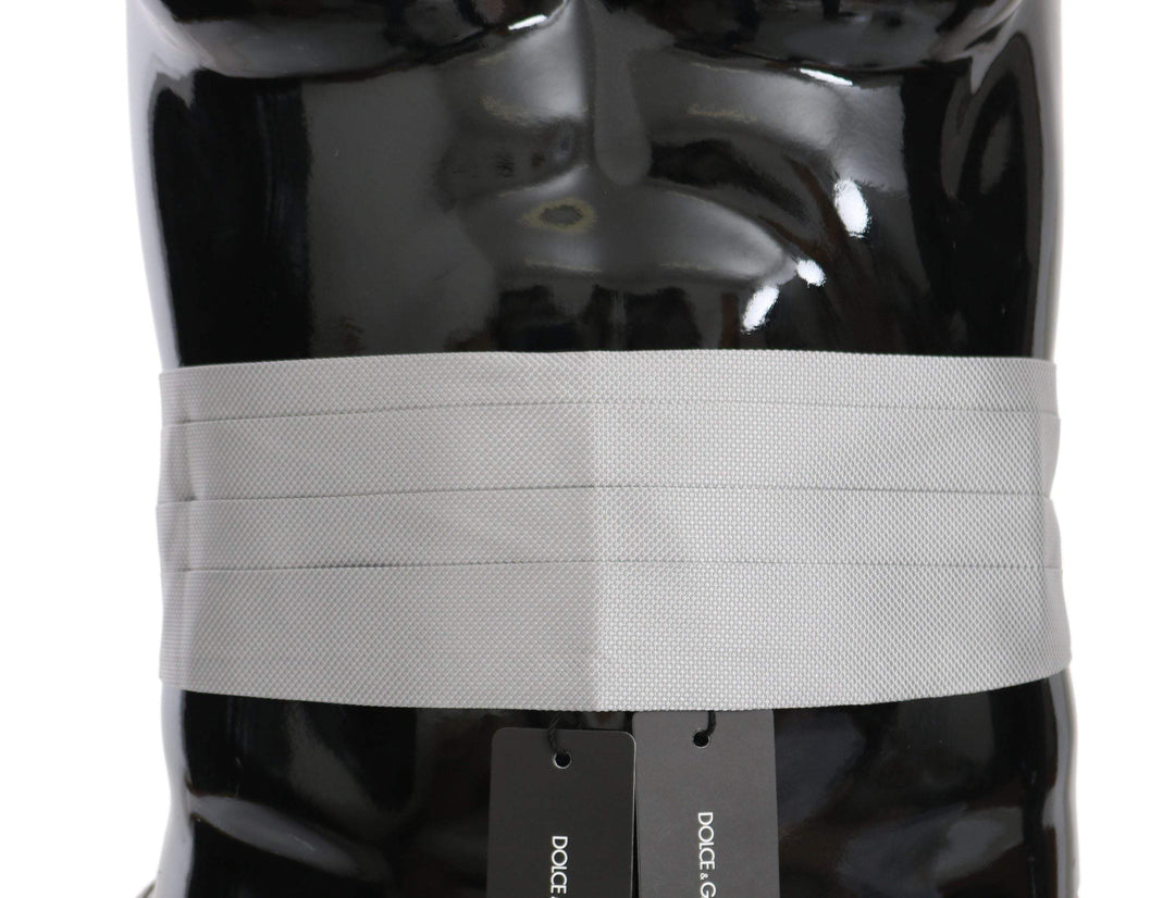 Dolce & Gabbana Gray Men Waist Belt 100% Silk Cummerbund #men, Accessories - New Arrivals, Brand_Dolce & Gabbana, Catch, Cummerbund - Men - Accessories, Dolce & Gabbana, feed-agegroup-adult, feed-color-gray, feed-gender-male, feed-size-IT46 | S, feed-size-IT48 | M, feed-size-IT50 | L, feed-size-IT52 | XL, Gender_Men, Gray, IT46 | S, IT48 | M, IT50 | L, IT52 | XL, Kogan at SEYMAYKA