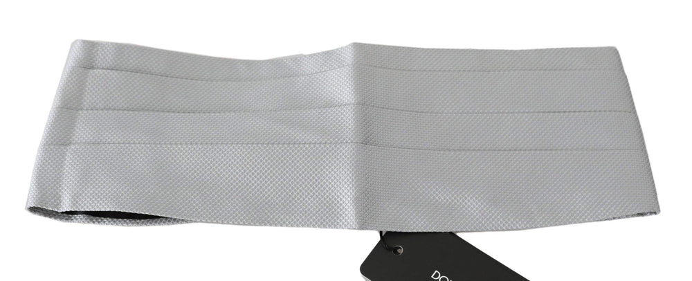 Dolce & Gabbana Gray Men Waist Belt 100% Silk Cummerbund #men, Accessories - New Arrivals, Brand_Dolce & Gabbana, Catch, Cummerbund - Men - Accessories, Dolce & Gabbana, feed-agegroup-adult, feed-color-gray, feed-gender-male, feed-size-IT46 | S, feed-size-IT48 | M, feed-size-IT50 | L, feed-size-IT52 | XL, Gender_Men, Gray, IT46 | S, IT48 | M, IT50 | L, IT52 | XL, Kogan at SEYMAYKA