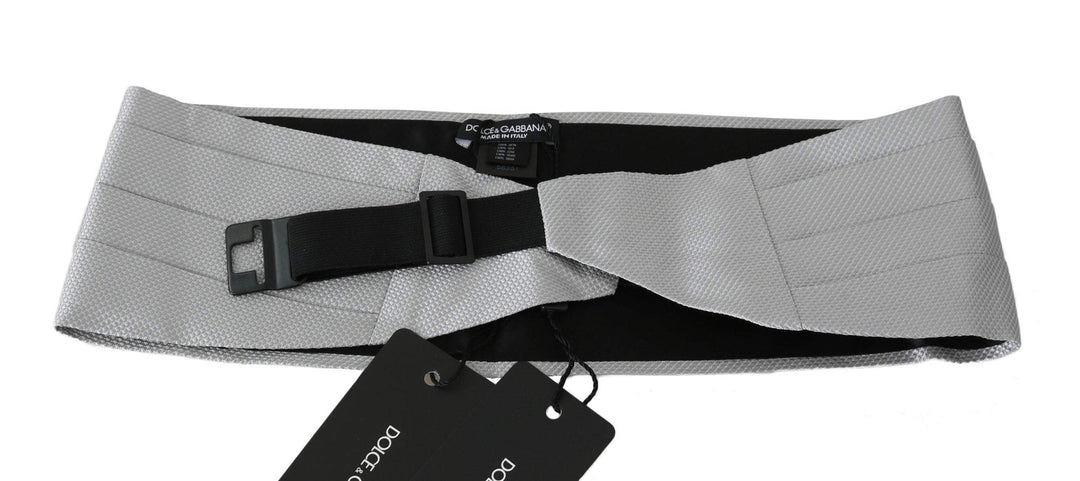 Dolce & Gabbana Gray Men Waist Belt 100% Silk Cummerbund #men, Accessories - New Arrivals, Brand_Dolce & Gabbana, Catch, Cummerbund - Men - Accessories, Dolce & Gabbana, feed-agegroup-adult, feed-color-gray, feed-gender-male, feed-size-IT46 | S, feed-size-IT48 | M, feed-size-IT50 | L, feed-size-IT52 | XL, Gender_Men, Gray, IT46 | S, IT48 | M, IT50 | L, IT52 | XL, Kogan at SEYMAYKA