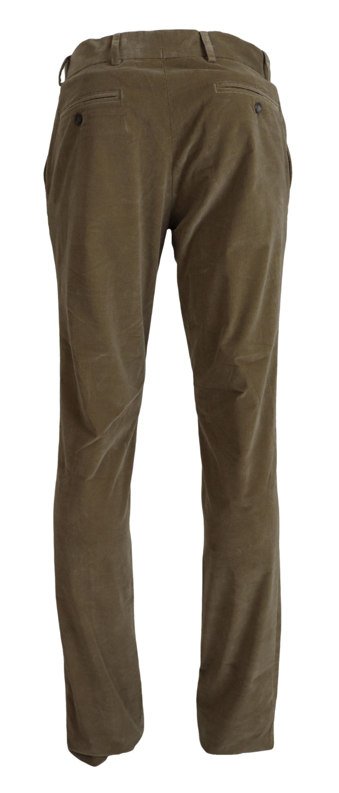 Tommy Hilfiger Brown Cotton Corduroy Casual Pants