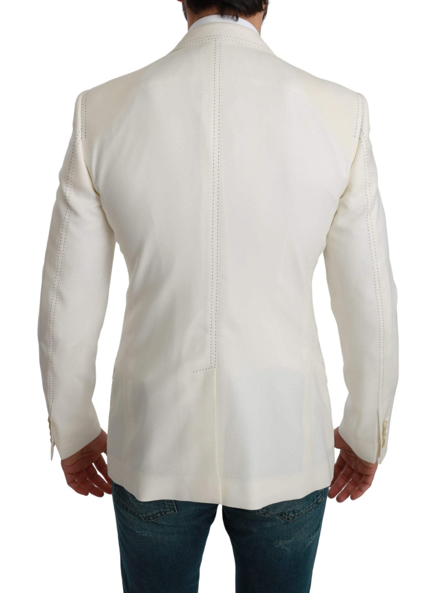 Dolce & Gabbana SICILIA Cream Single Breasted Formal Blazer #men, Blazers - Men - Clothing, Dolce & Gabbana, feed-agegroup-adult, feed-color-White, feed-gender-male, IT46 | S, Men - New Arrivals, White at SEYMAYKA