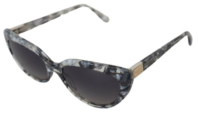 Dolce & Gabbana Gray DG4194 Acetate Logo Plaque Cat Eye Lens Sunglasses