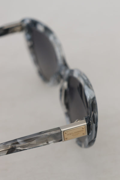 Dolce & Gabbana Gray DG4194 Acetate Logo Plaque Cat Eye Lens Sunglasses