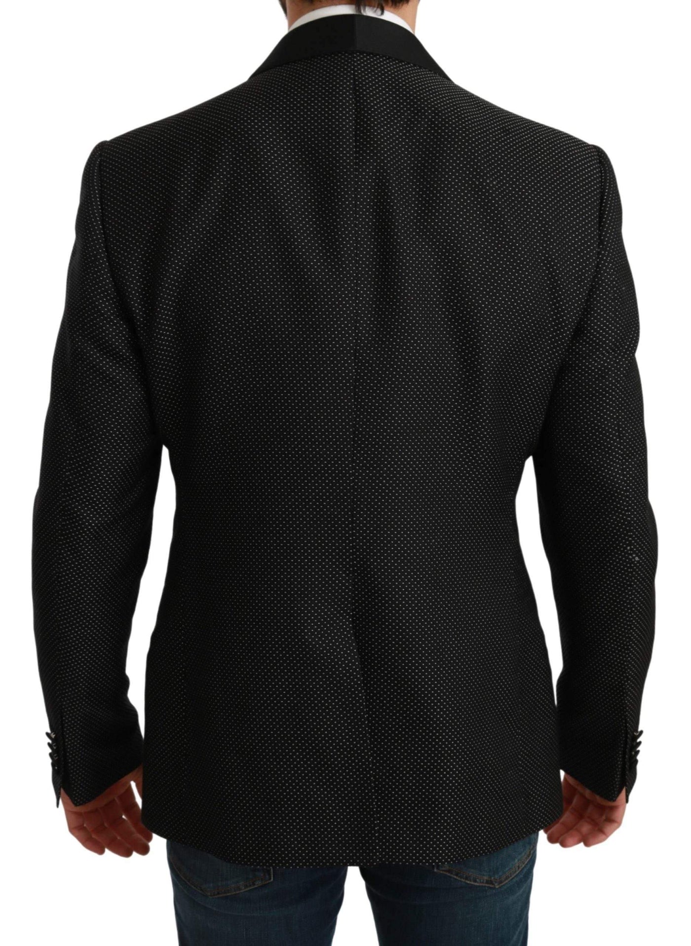 Dolce & Gabbana  Black Slim Fit Formal Jacket MARTINI Blazer #men, Black, Blazers - Men - Clothing, Brand_Dolce & Gabbana, Catch, Dolce & Gabbana, feed-agegroup-adult, feed-color-black, feed-gender-male, feed-size-IT52 | L, Gender_Men, IT52 | L, Kogan, Men - New Arrivals at SEYMAYKA