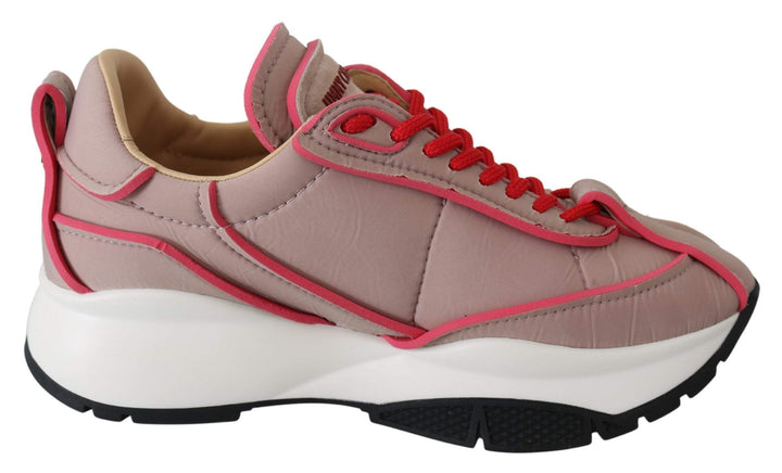 Jimmy Choo Ballet Pink and Red Raine Sneakers EU35/US5, feed-1, Jimmy Choo, Pink, Shoes - New Arrivals, Sneakers - Women - Shoes at SEYMAYKA