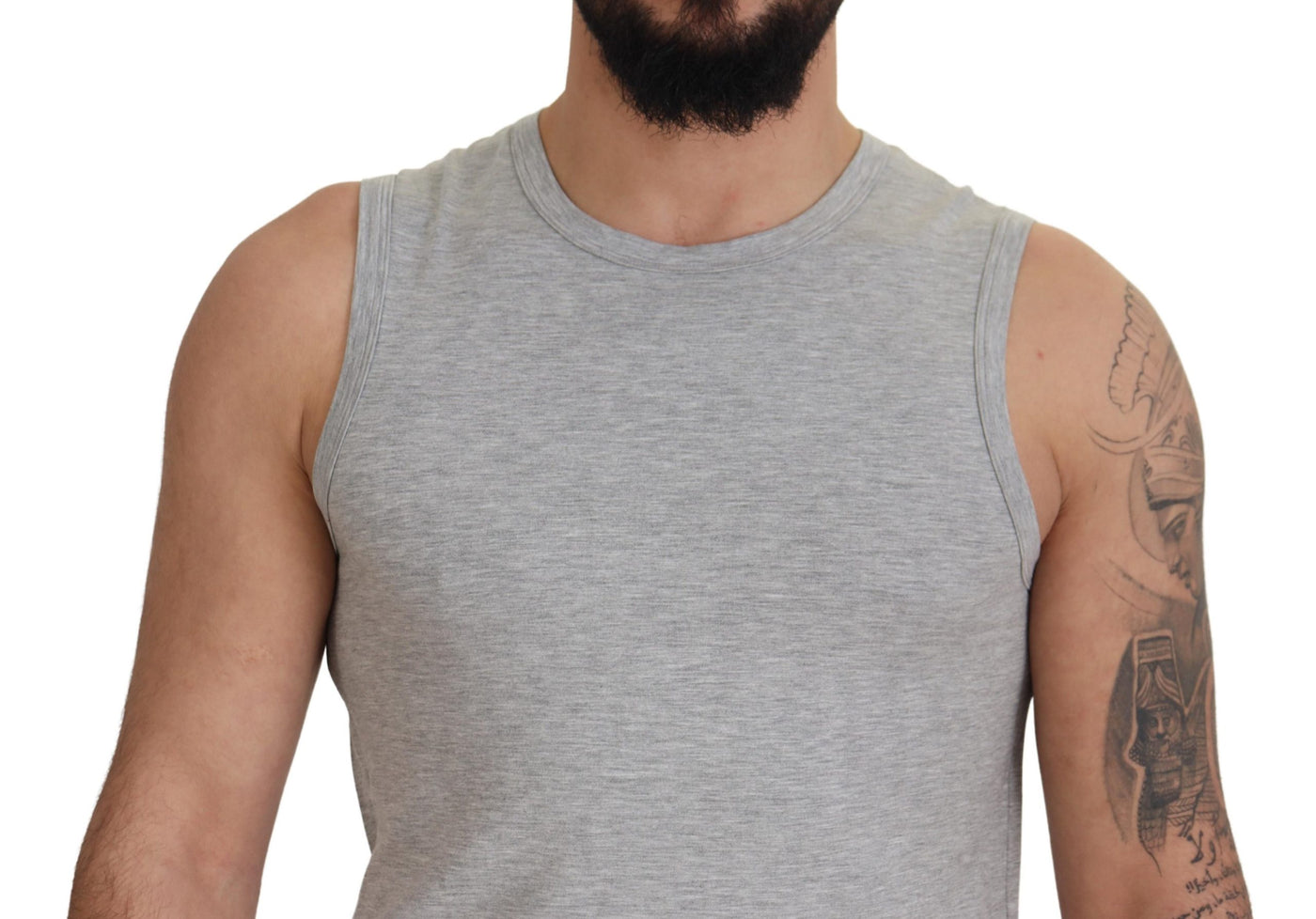 Ermanno Scervino Grey Sleeveless  Pullover T-shirt