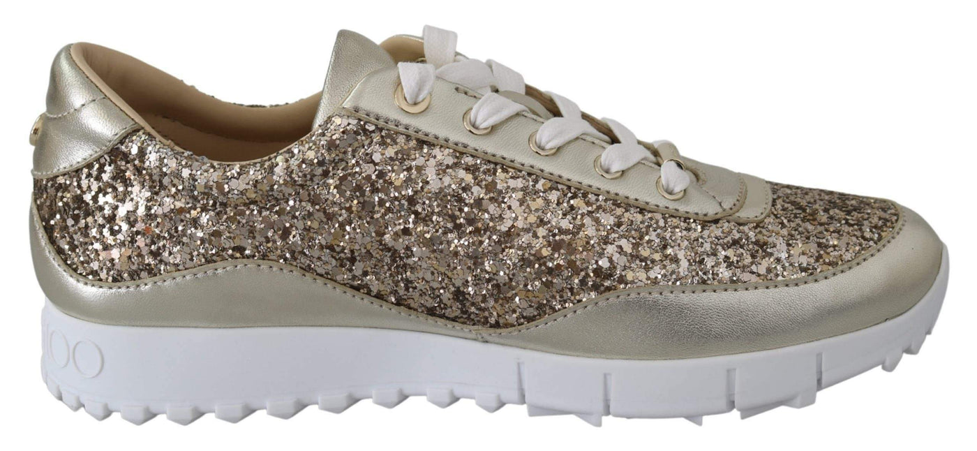 Monza Antique Gold Leather Sneakers #women, EU34.5/US4.5, EU35.5/US5.5, EU35/US5, EU38/US8, feed-agegroup-adult, feed-color-gold, feed-gender-female, feed-size-US4.5, feed-size-US5, feed-size-US5.5, Gender_Women, Gold, Jimmy Choo, Shoes - New Arrivals, Sneakers - Women - Shoes at SEYMAYKA
