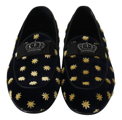 Dolce & Gabbana Blue Velvet Crown Slippers Loafers Shoes #men, Black, Brand_Dolce & Gabbana, Dolce & Gabbana, EU39/US6, EU40/US7, EU41.5/US8.5, EU41/US8, EU42.5/US9.5, EU42/US9, EU43.5/US10.5, EU43/US10, EU44/US11, EU45/US12, feed-agegroup-adult, feed-color-black, feed-gender-male, feed-size-US10, feed-size-US10.5, feed-size-US11, feed-size-US6, feed-size-US7, feed-size-US8, feed-size-US9.5, Formal - Men - Shoes, Gender_Men, Shoes - New Arrivals at SEYMAYKA