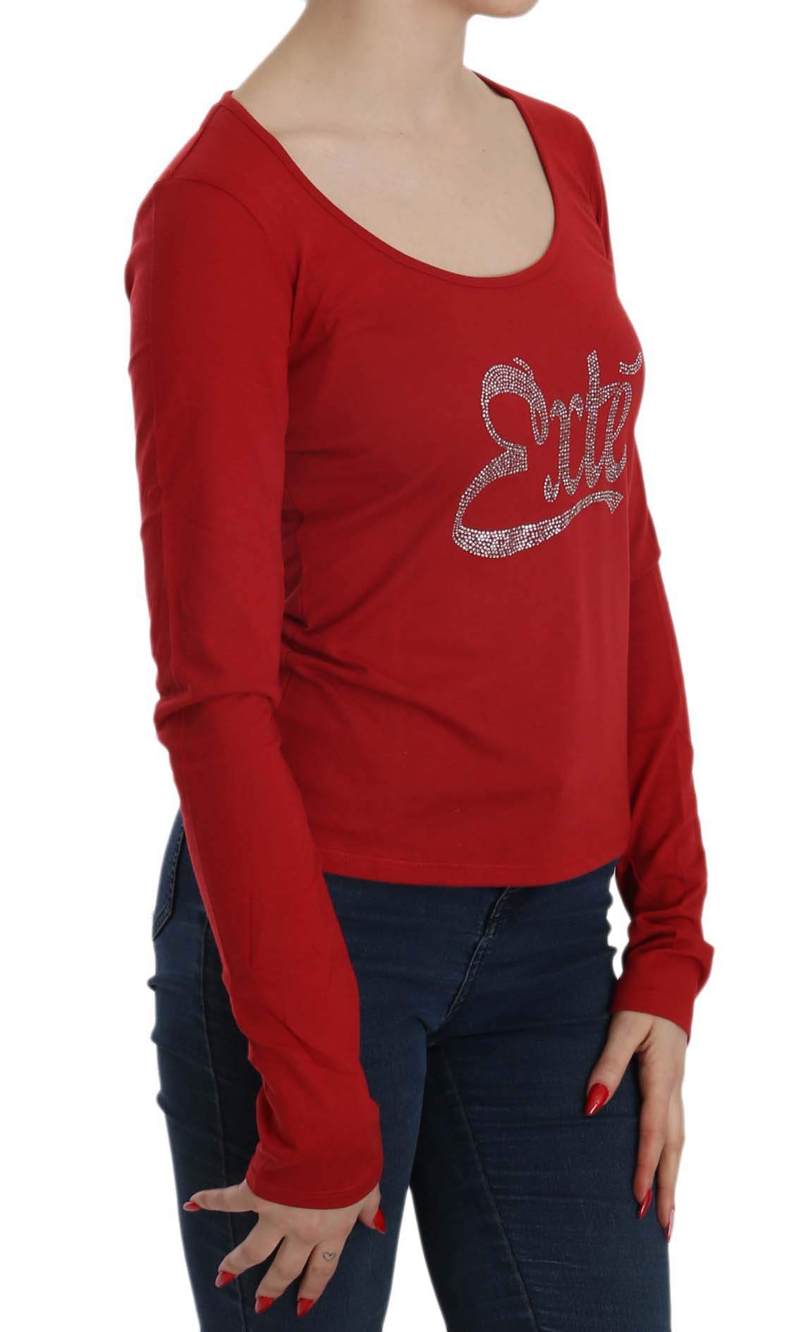 Exte  Crystal Embellished Long Sleeve Blouse #women, Catch, Exte, feed-agegroup-adult, feed-color-red, feed-gender-female, feed-size-IT38|XS, feed-size-IT40|S, feed-size-IT44|L, feed-size-IT46|XL, Gender_Women, IT38|XS, IT40|S, IT42|M, IT44|L, IT46|XL, Kogan, Red, Tops & T-Shirts - Women - Clothing, Women - New Arrivals at SEYMAYKA