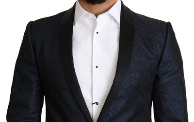Dolce & Gabbana Blue Slim Fit Jacket Coat MARTINI  Blazer #men, Blazers - Men - Clothing, Blue, Brand_Dolce & Gabbana, Dolce & Gabbana, feed-agegroup-adult, feed-color-blue, feed-gender-male, feed-size-IT46 | S, Gender_Men, IT46 | S, Men - New Arrivals at SEYMAYKA