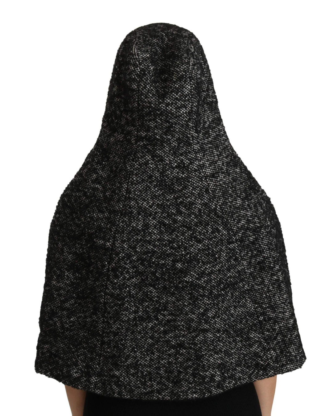 Dolce & Gabbana  Gray Tweet Wool Shoulder Hat Hooded Scarf #women, 57 cm|S, Accessories - New Arrivals, Brand_Dolce & Gabbana, Catch, Dolce & Gabbana, feed-agegroup-adult, feed-color-gray, feed-gender-female, feed-size-57 cm|S, Gender_Women, Gray, Hats - Women - Accessories, Kogan at SEYMAYKA