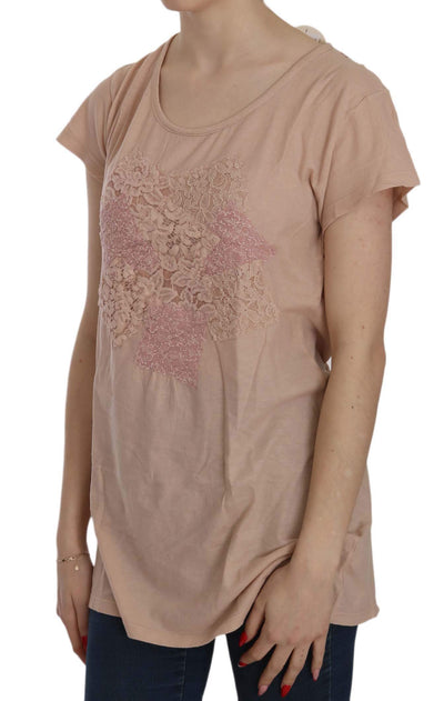PINK MEMORIES  Cream Lace Short Sleeve Shirt Top Cotton Blouse #women, Catch, feed-agegroup-adult, feed-color-pink, feed-gender-female, feed-size-IT42|M, feed-size-IT44|L, Gender_Women, IT42|M, IT44|L, Kogan, Pink, PINK MEMORIES, Tops & T-Shirts - Women - Clothing, Women - New Arrivals at SEYMAYKA