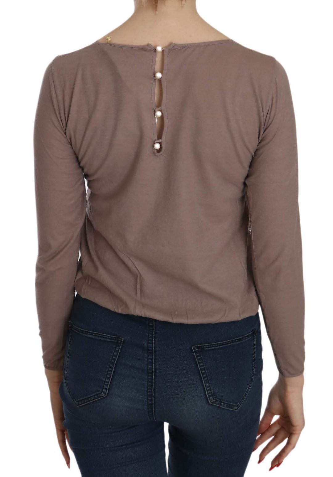 PINK MEMORIES  Lace See Through Long Sleeve Top #women, Brown, Catch, feed-agegroup-adult, feed-color-brown, feed-color-pink, feed-gender-female, feed-size-IT40|S, Gender_Women, IT40|S, Kogan, PINK MEMORIES, Tops & T-Shirts - Women - Clothing, Women - New Arrivals at SEYMAYKA