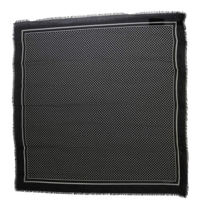 Dolce & Gabbana Black Dotted Wrap Shawl Cashmere Scarf #men, Accessories - New Arrivals, Black, Dolce & Gabbana, feed-1, Scarves - Men - Accessories at SEYMAYKA