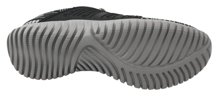 Plein Sport Black Polyester Runner Mason Sneakers #men, Black, EU40/US7, EU41/US8, feed-1, Plein Sport, Shoes - New Arrivals, Sneakers - Men - Shoes at SEYMAYKA