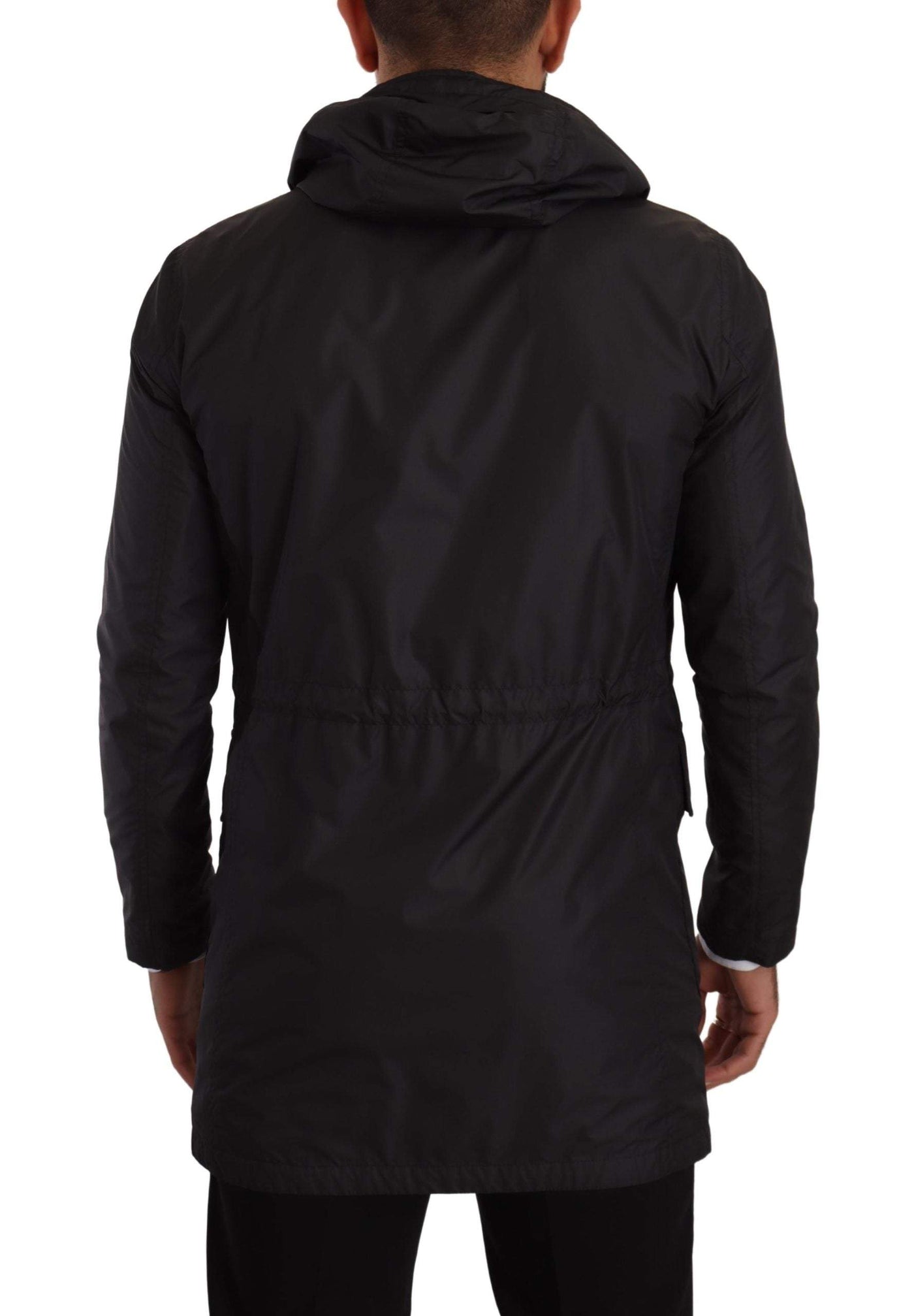 Dolce & Gabbana Black Polyester Hooded Parka Coat Jacket #men, Black, Dolce & Gabbana, feed-1, IT44 | XS, Jackets - Men - Clothing at SEYMAYKA