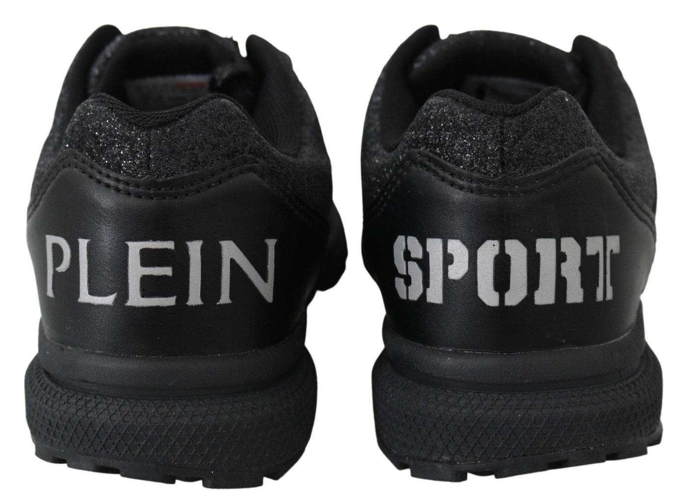 Plein Sport Black Polyester Runner Jasmines Sneakers Black, EU36/US6, EU37/US7, feed-1, Plein Sport, Shoes - New Arrivals, Sneakers - Women - Shoes at SEYMAYKA