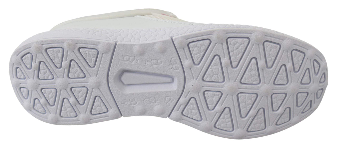 Plein Sport White Polyester Runner Becky Sneakers EU36/US6, EU37/US7, EU38/US8, EU39/US9, feed-1, Plein Sport, Shoes - New Arrivals, Sneakers - Women - Shoes, White at SEYMAYKA