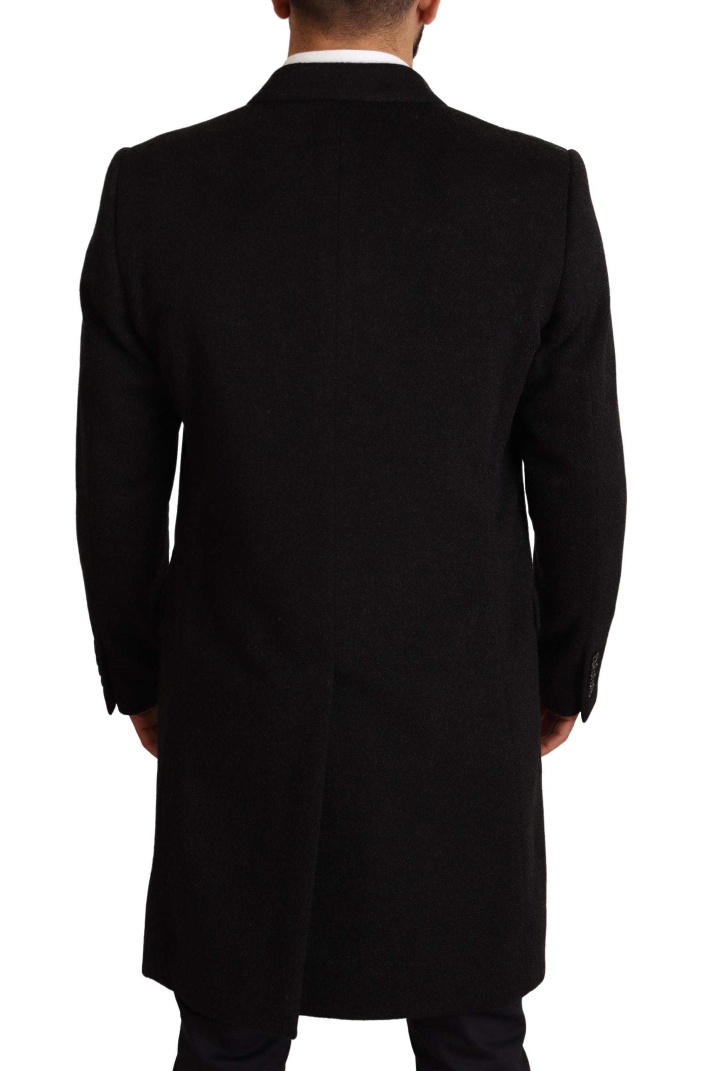 Dolce & Gabbana Gray Long Cashmere Coat Jacket #men, Dolce & Gabbana, feed-agegroup-adult, feed-color-Gray, feed-gender-male, Gray, IT44 | XS, IT54 | XL, IT56 | XXL, Jackets - Men - Clothing at SEYMAYKA