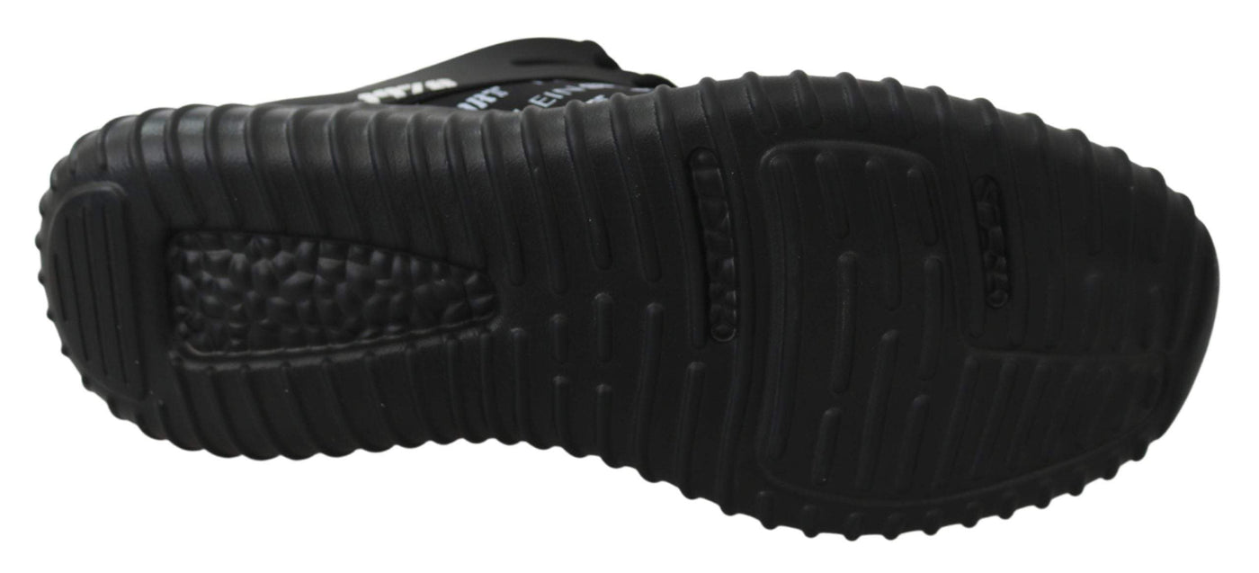 Plein Sport Black Polyester Runner Henry Sneakers #men, Black, EU39/US6, feed-1, Men - New Arrivals, Plein Sport, Shoes - New Arrivals, Sneakers - Men - Shoes at SEYMAYKA