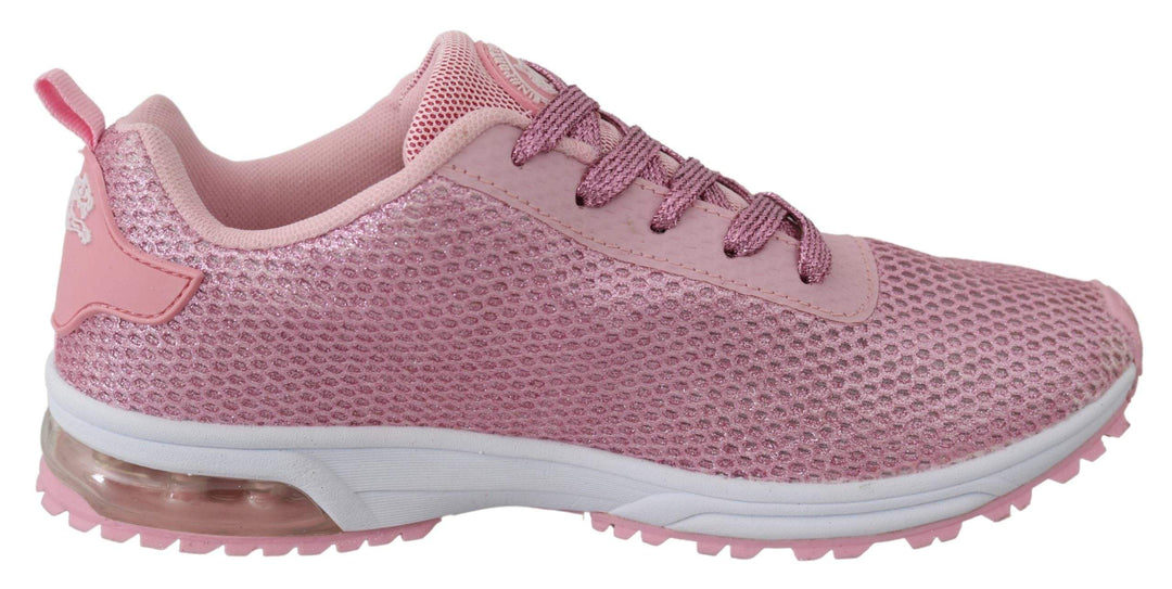 Plein Sport Pink Blush Polyester Gretel Sneakers EU39/US9, EU41/US11, feed-1, Plein Sport, Powder Pink, Shoes - New Arrivals, Sneakers - Women - Shoes at SEYMAYKA