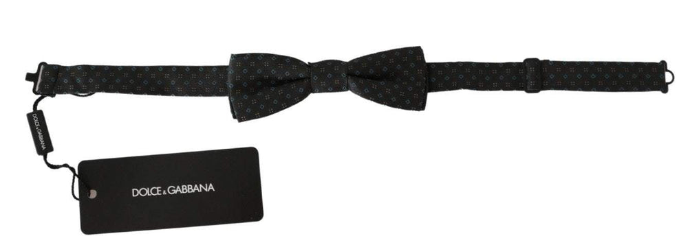 Dolce & Gabbana  Gray Patterned Mens Necktie Papillon 100% Silk Bow Tie #men, Accessories - New Arrivals, Brand_Dolce & Gabbana, Catch, Dolce & Gabbana, feed-agegroup-adult, feed-color-gray, feed-gender-male, feed-size-OS, Gender_Men, Gray, Kogan, Ties & Bowties - Men - Accessories at SEYMAYKA