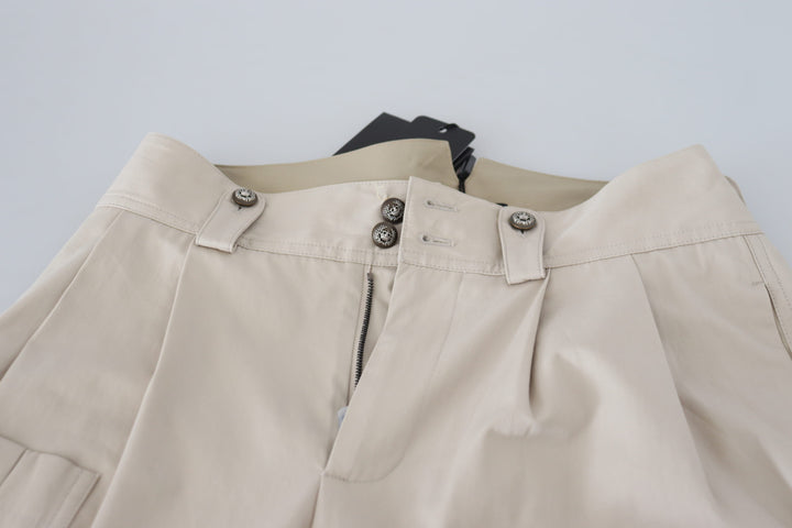 Dolce & Gabbana Beige High Waist  Pants