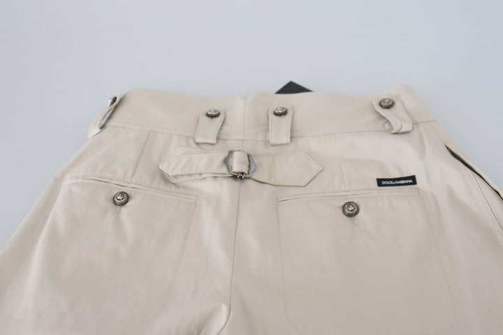 Dolce & Gabbana Beige High Waist  Pants