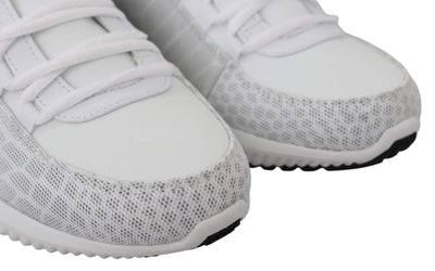 Plein Sport White Polyester Adrian Sneakers #men, EU40/US7, EU41/US8, EU42/US9, feed-1, Plein Sport, Shoes - New Arrivals, Sneakers - Men - Shoes, White at SEYMAYKA