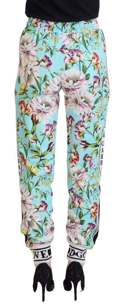 Dolce & Gabbana Multicolor Floral Sweatpants Pants