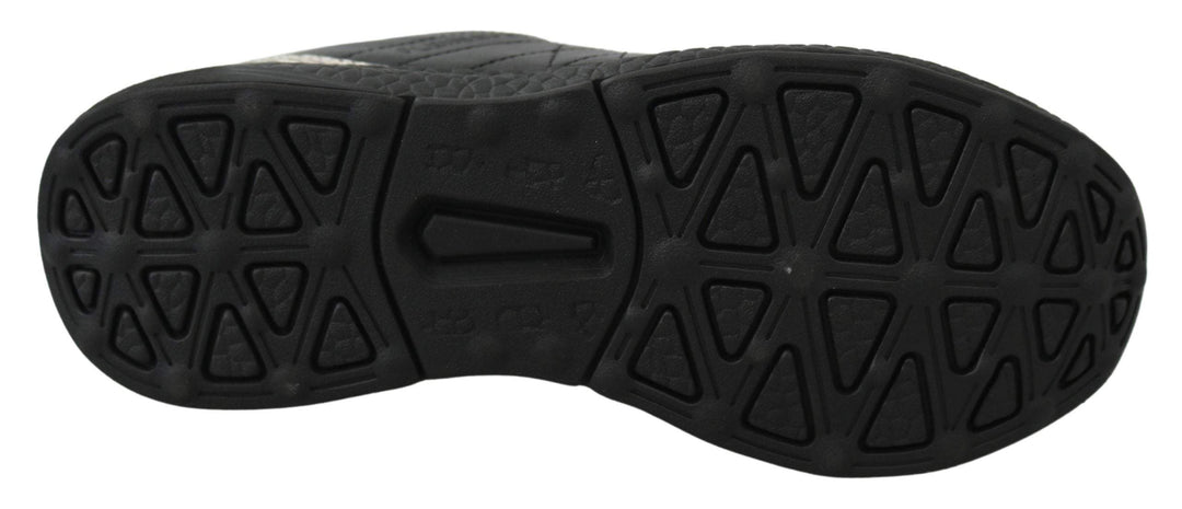 Plein Sport Black Polyester Runner Gisella Sneakers Black, EU37/US7, EU38/US8, EU39/US9, EU40/US10, feed-1, Plein Sport, Shoes - New Arrivals, Sneakers - Women - Shoes at SEYMAYKA